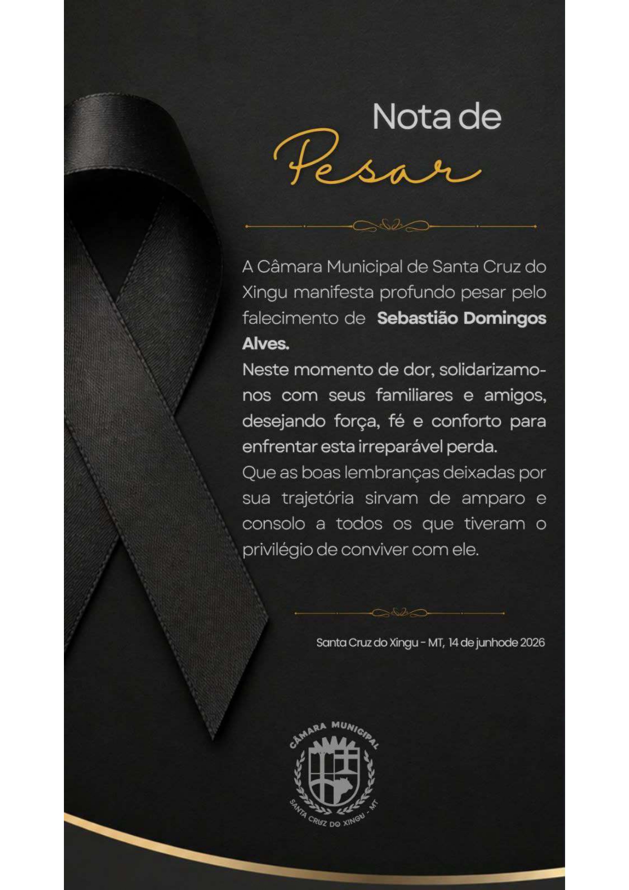 Nota de Pesar