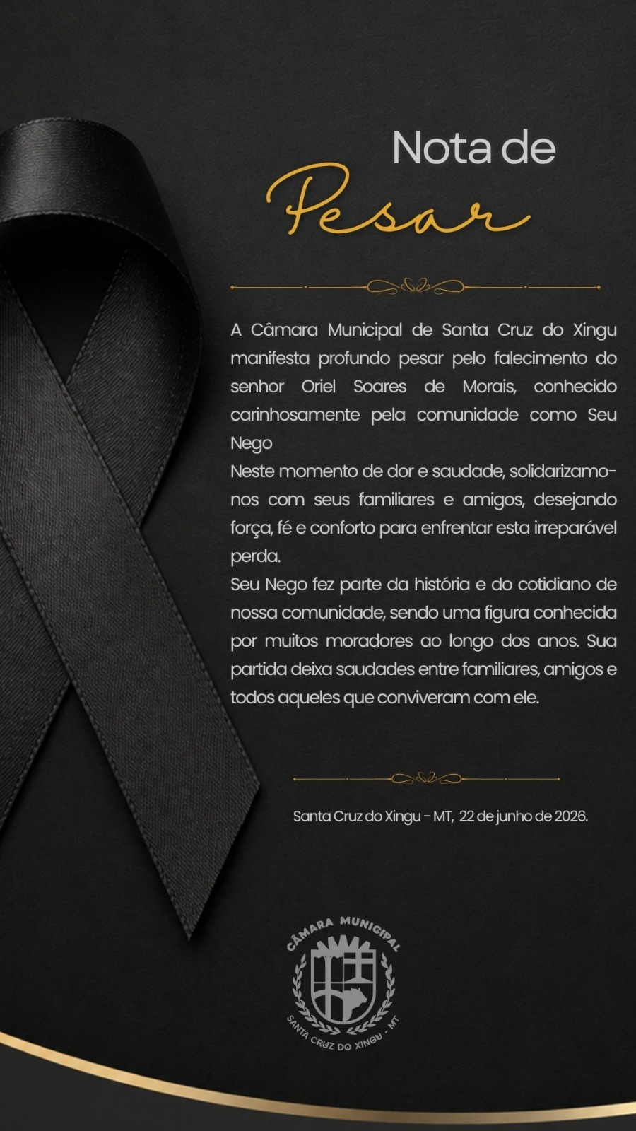 Nota de Pesar